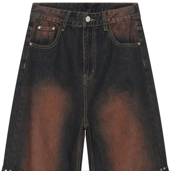 Men's Trendy Wide Leg Jeans - Picture 2 of 12